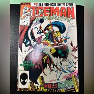 1985 Marvel Comic Iceman #2 VF/VF+